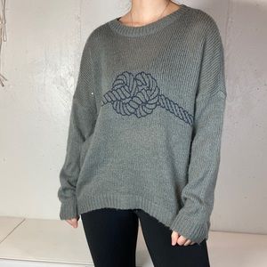 Nautical Knot Tie Sperry Lightweight Knit Crewneck Sweater